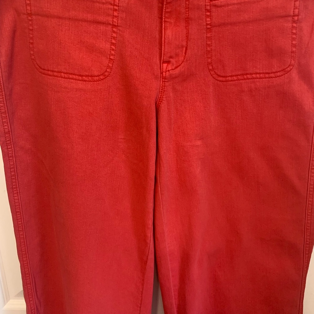 J. Jill Coral Wide Leg Crop Pants. Size 10 - Picture 6 of 14